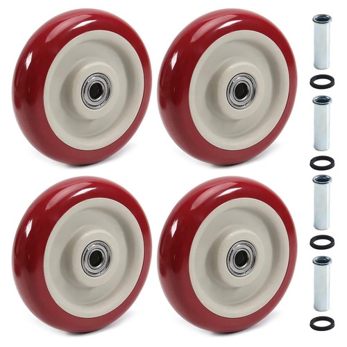 Inch push cart wheels - 5, pu