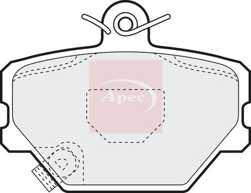 Brake pad set front fits - front,