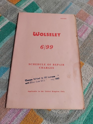 Wolseley bmc schedule - bmc,