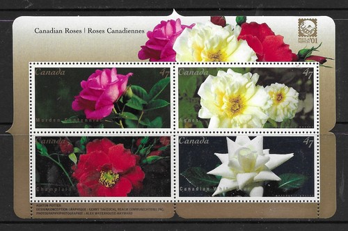 Canada 2001 canadian roses s - canadian, m/s