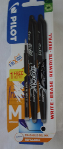 Pilot frixion black gel - black,