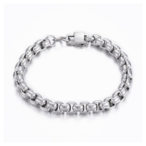 Mens silver box - chain, bracelet