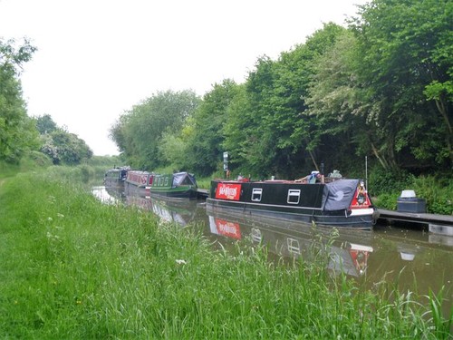 Photo 6x4 moored the canal - moored, on