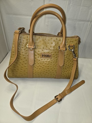 Feri goldenrod purse - feri, ostrich