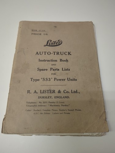 Lister auto truck instruction - lister,