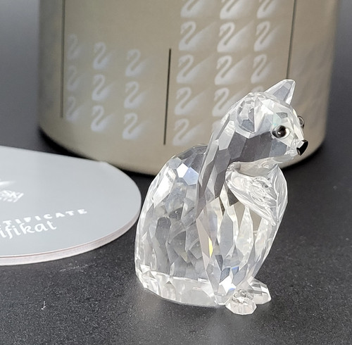 Swarovski crystal animals cat - crystal,
