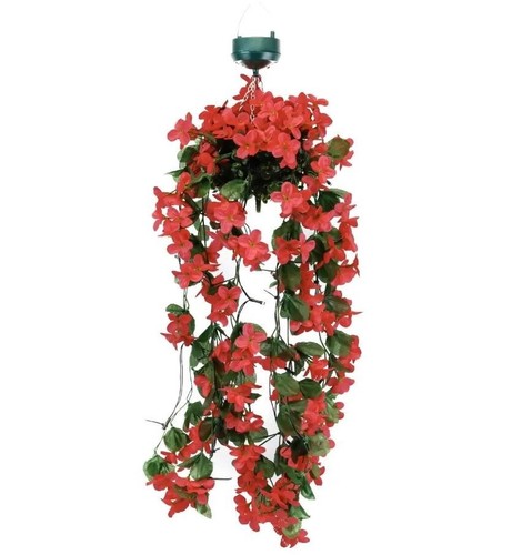 Hanging solar flower lights - hanging,