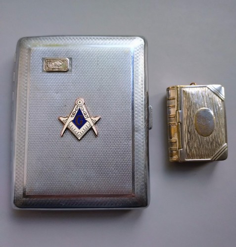 Silver chrome masonic - silver,