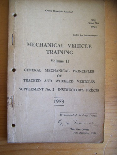 1953 dated british army - dated,