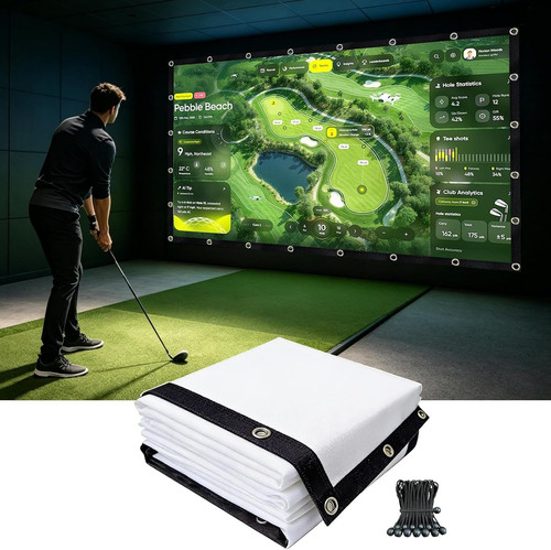 Golf simulator impact screen - simulator,