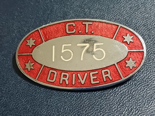 Vintage bus drivers - drivers, badge**