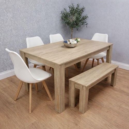 Oak effect dining - effect, table