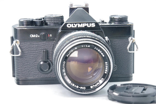 Olympus black 35mm slr - olympus, om-2n