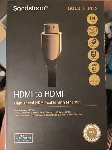 Sandstrom gold series - gold, hdmi