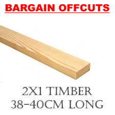 2x1  38-40cm Long Planed Pine Wood Batten Timber Square Edge BARGAIN OFFCUTS