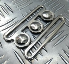 Genuine British Military Nurses Replacement Ball Belt Buckle Set Chrome NEW