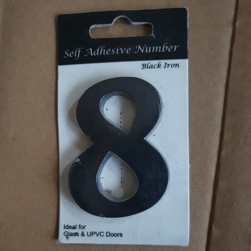 Black iron self adhesive - black,