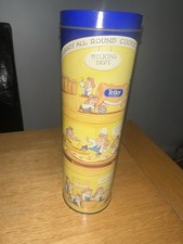 Tetley Tea Folk Round Tea Bag Vintage Kitchen Storage Tin (25cm)