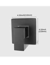 SKOWLL Single Outlet Concealed Shower Valve Wall Mount Square Shower Mixer