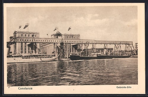 Postcard constanza grain - constanza,,