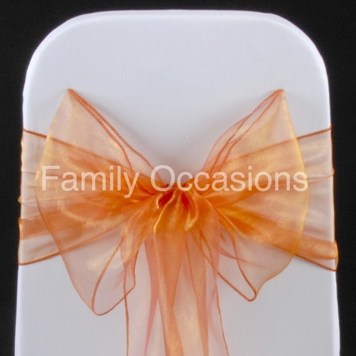 100 organza sashes chair - x,
