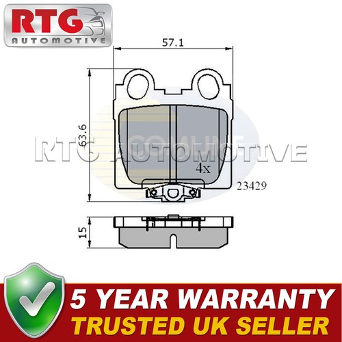 Rear brake pads set - rear, lexus