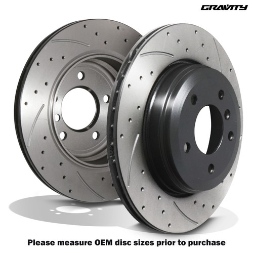 Rear drilled grooved - grooved, 320mm