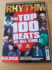 Vintage Rhythm Drumming Mag Top 100 Beats Copeland Bonham Gadd Peart  April 1996