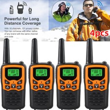 4 Pack/2Set Long Range Walkie Talkie 10 km Two Way Radio Handheld 22 Channels