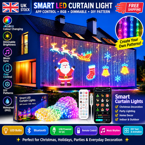 Smart led curtain light - smart, fairy