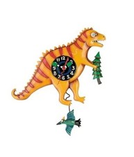 Roaring Rex Wall Clock Flying Pterodactyl Pendulum by Allen Designs