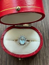Antique 9ct Gold Aquamarine