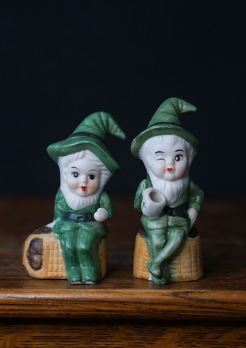 Pair vintage leprechaun - pair,