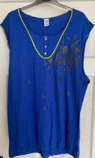 mens blue zumba vest tank top