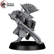 Ratman Samurai Katana War Fan - Signum Games - 3D Printed D&D Fantasy Miniature