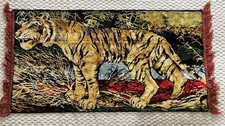 Vintage Tiger Silk Velvet