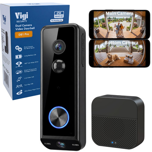 180 dual camera doorbell - ,