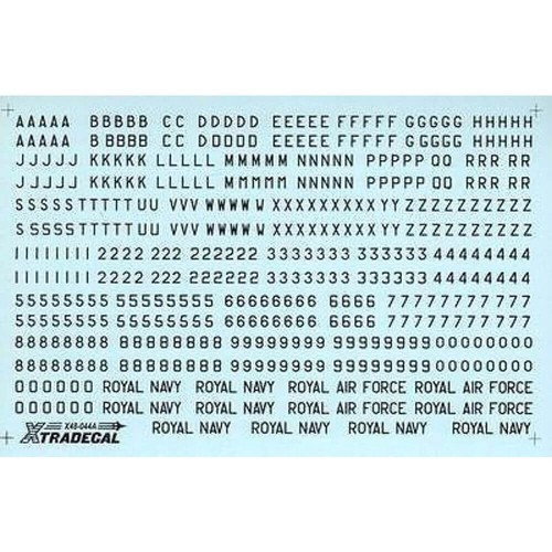Raf black letters - 1:48,