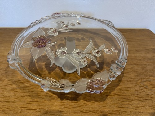 Glass 32cm cake stand single - glass,