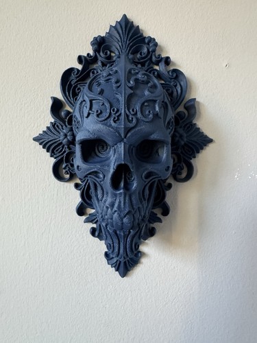 Gothic skull wall plaque - skull,