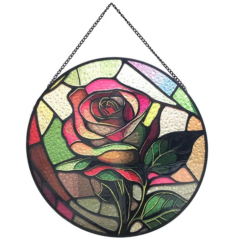 Stained glass heart ornament - stained,
