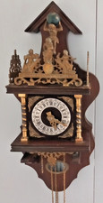 Vintage Dutch Nu Elck Syn Sin Atlas Pendulum Franz Movement Wall Clock Spares