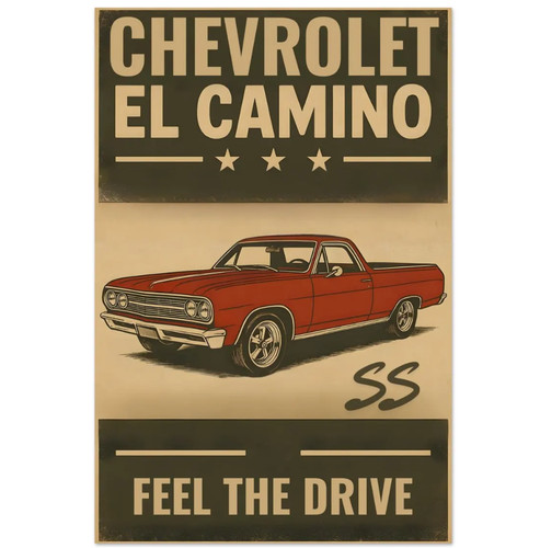 Chevrolet camino poster - chevrolet, ss