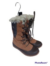 Women's UGG Australia Brown 13" Tall Fuzzy Nightfall Mid-Calf Boots Size 8