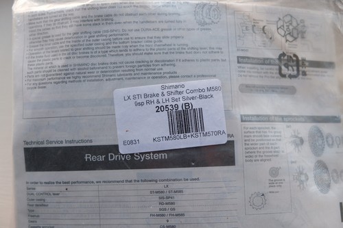 Nos shimano sti m580 3x9s - shimano, lx