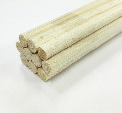 Balsa dowels 457mm - balsa, long
