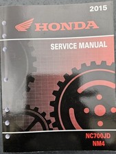 GENUINE HONDA NC700 JD NM4 2015 WORKSHOP MANUAL Paper workshop manual