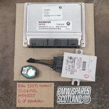 BMW E46 325i 2.5 M54B25 Petrol MANUAL MS43 Siemens ECU EWS3 + Key Set 7536649