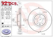 X2 PCS FRONT BRAKE DISC ROTOS
