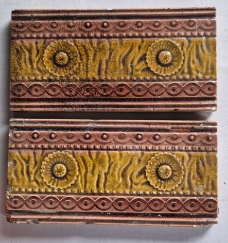Antique tiles fireplace - antique,